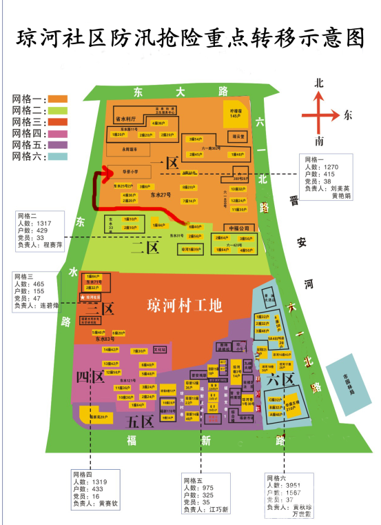 防汛撤离路线图图片